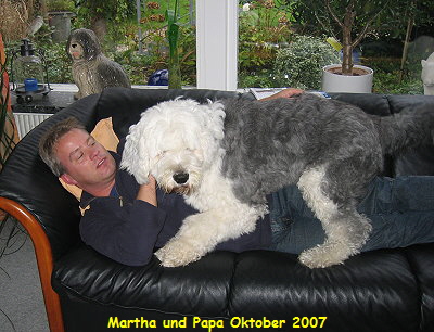 Martha und Papa Oktober 2007