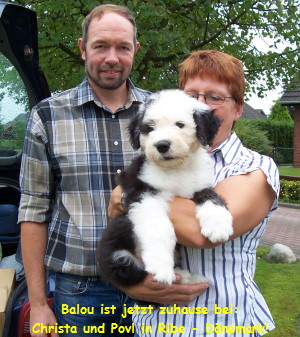 Balou ist jetzt zuhause bei:
Christa und Povl in Ribe - Dnemark!