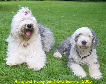 Links Änne und Fanny Mae Sommer 2005